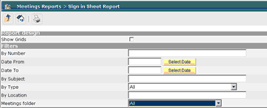 Meetings Report criteria